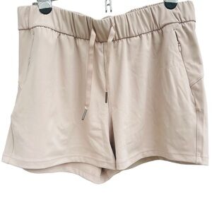 SUNZEL Pull-on drawstring shorts beige tan casual or dress up size 8